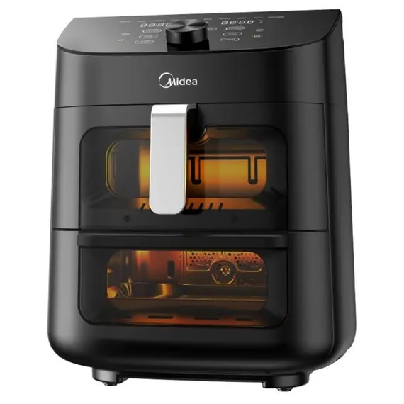 აეროგრილი Midea MF-CY110A, 1850W, 11L, Air Fryer, Black , 2 image - Primestore.ge