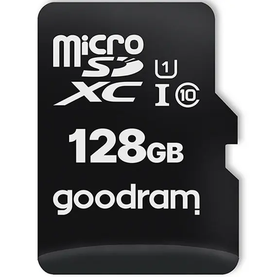 მეხსიერების ბარათი GOODRAM All in One 128GB MICRO CARD class 10 UHS I + card reader  - Primestore.ge