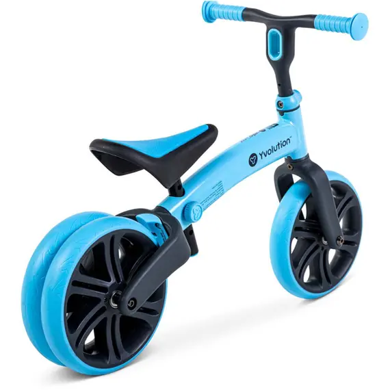 საბავშვო ბალანს ველოსიპედი YVolution YT16B2 Bigovel Yvelo, Children's Balance Bicycle, Junior Blue , 4 image - Primestore.ge