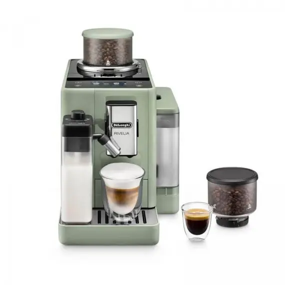 ყავის აპარატი DeLonghi EXAM441.55.GR Rivelia, 1450W, 1.4L, Coffee Machine, Jade Green - Primestore.ge