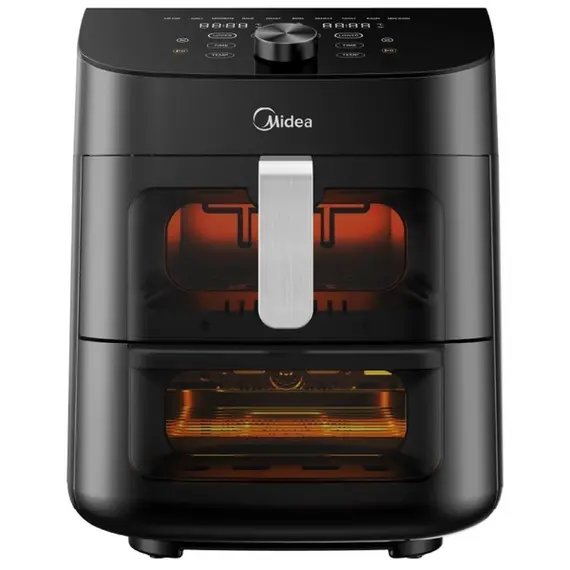 აეროგრილი Midea MF-CY110A, 1850W, 11L, Air Fryer, Black  - Primestore.ge