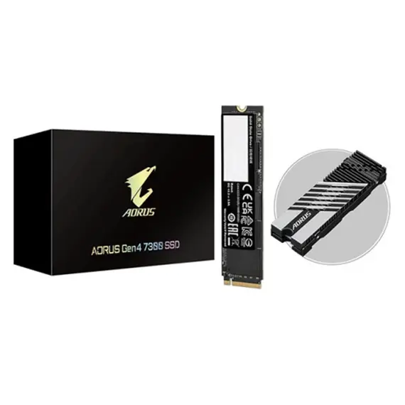 მყარი დისკი Gigabyte AORUS Gen4 7300 SSD 1TB M.2 PCIe - AG4731TB G10  - Primestore.ge