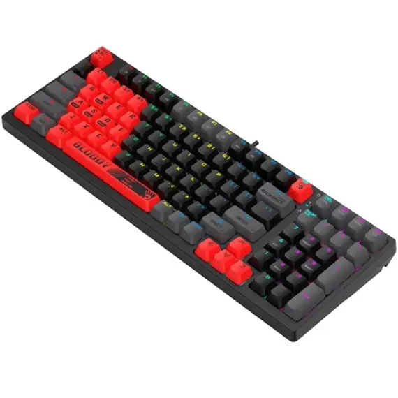 კლავიატურა A4tech Bloody S98 RGB Mechanical Gaming Keyboard Red Switch US Layout Sports Red , 4 image - Primestore.ge