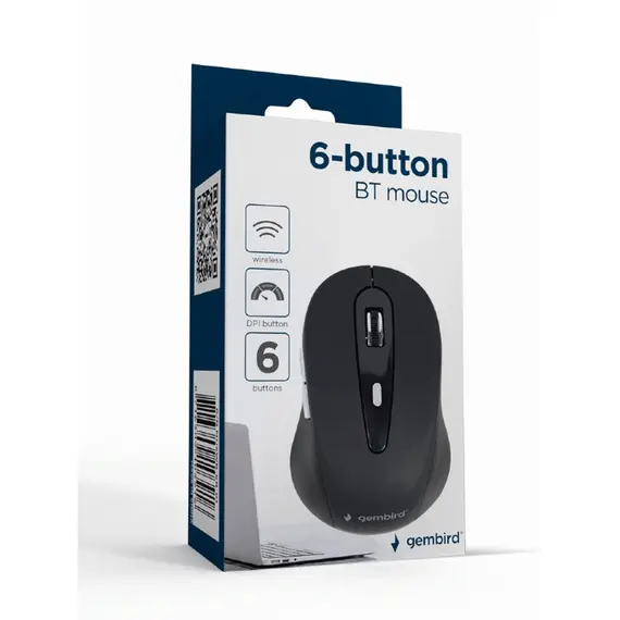 მაუსი Gembird MUSWB-6B-01 Wireless Bluetooth Mouse Black , 3 image - Primestore.ge