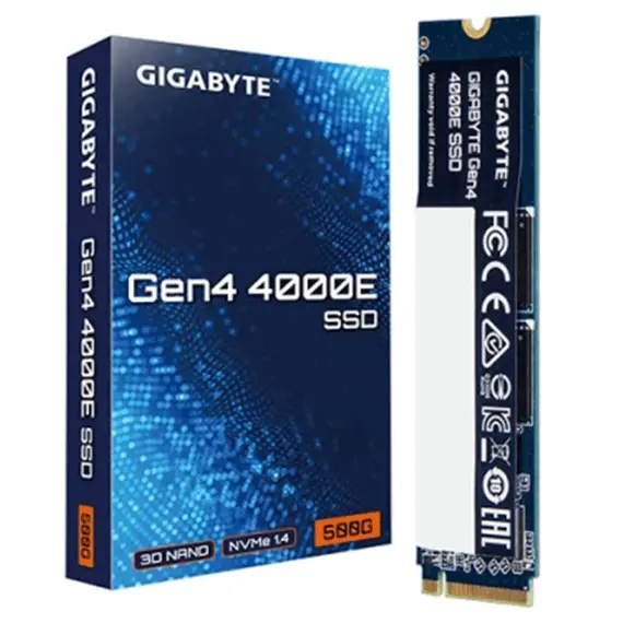 Gigabyte Gen4 4000E SSD 500GB M.2 PCIe - G440E500G G10
