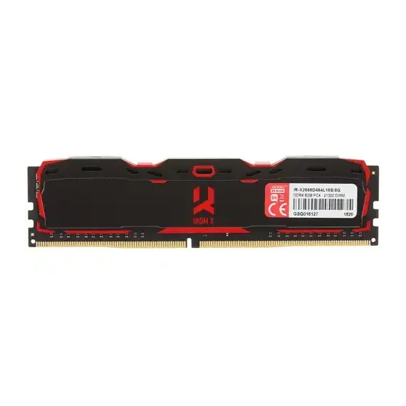 ოპერატიული მეხსიერება RAM Goodram DDR4 4GB 2666MHz KIT IRDM X Black IR-X2666D464L16S/8GDC  - Primestore.ge