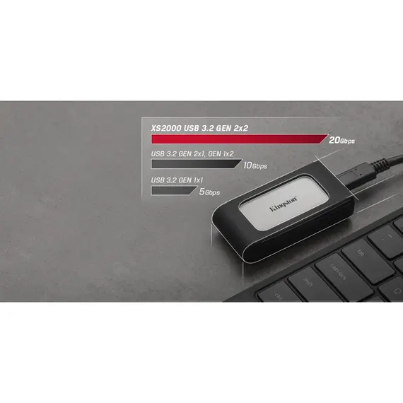 გარე მყარი დისკი SSD Kingston External 2TB SXS2000/2000G , 3 image - Primestore.ge