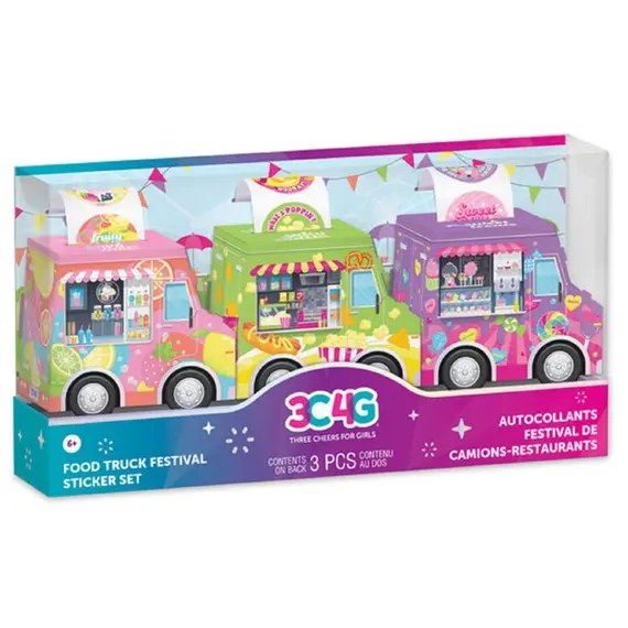 სტიკერების ნაკრები Make It Real 12054MR 3C4G, Food Truck Festival Sticker Set  - Primestore.ge