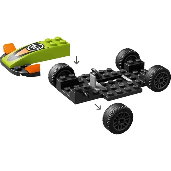 ლეგო LEGO Constructor CITY GREEN RACE CAR , 5 image - Primestore.ge