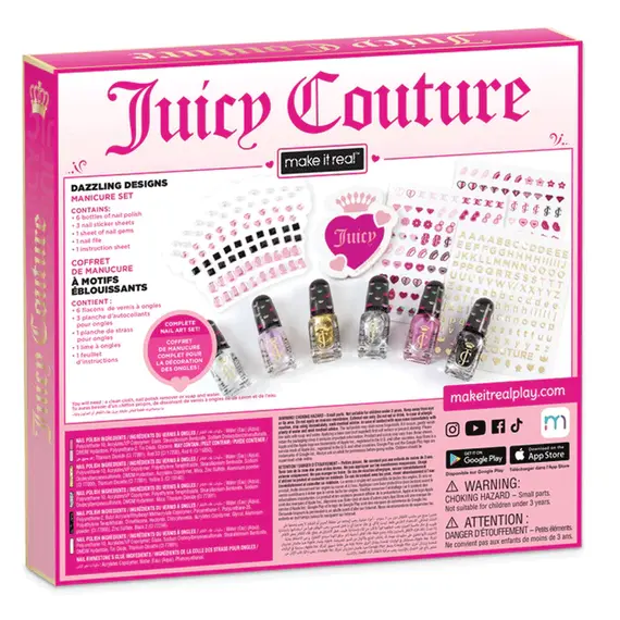 Nail Polish Set MAKE IT REAL JUICY COUTURE: DAZZLING DESIGNS MANICURE SET, 6 image
