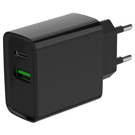 ადაპტერი Gembird TA-UC-PDQC20-01-BK 2-port 20W USB Fast Charger Black  - Primestore.ge