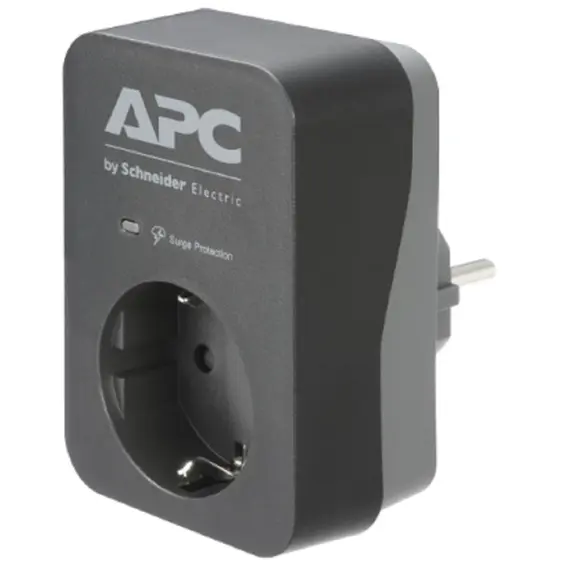 ადაპტერი APC PME1WB-GR, 1 Socket, Black  - Primestore.ge