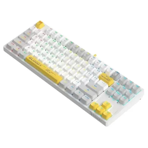 კლავიატურა A4Tech Bloody S87 RGB Mechanical Red Plus Switch Keyboard Energy White , 5 image - Primestore.ge