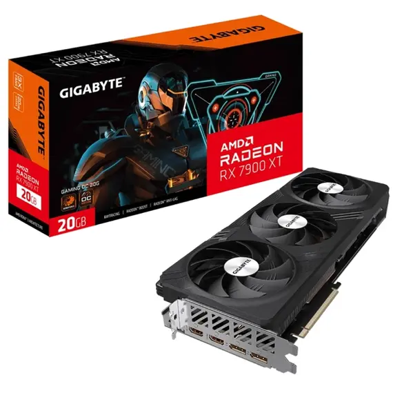 Video Card Gigabyte Radeon RX7900 XT GAMING OC 20G 20GB 320-Bit GDDR6 - GV-R79XTGAMING OC-20GD