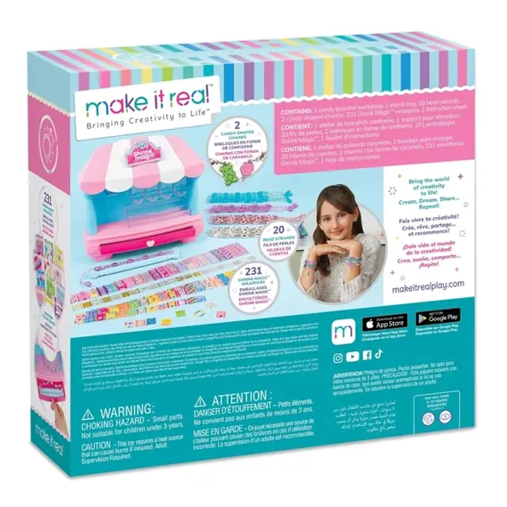 სამაჯურების ასაწყობი ნაკრები Make It Real 1758MR, Shrink Magic Candy Shop , 7 image - Primestore.ge