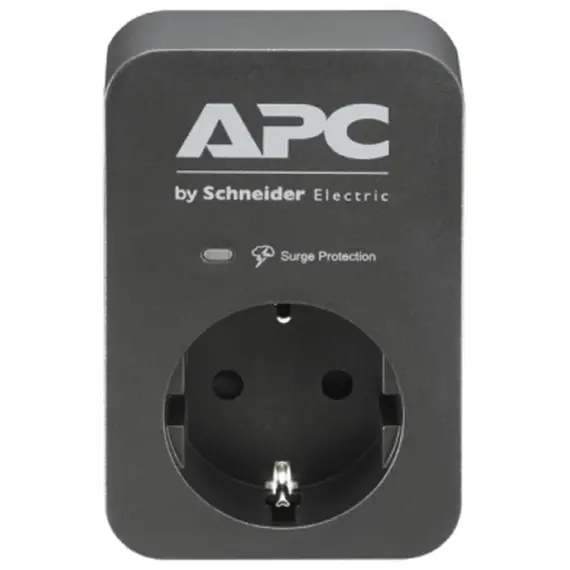 ადაპტერი APC PME1WB-GR, 1 Socket, Black , 2 image - Primestore.ge