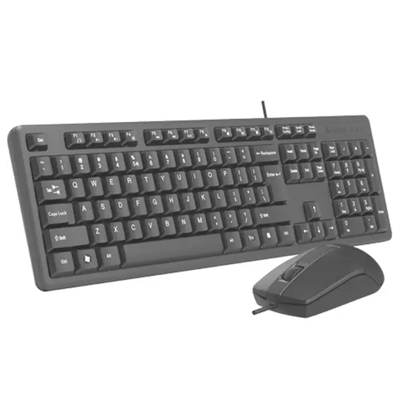 კლავიატურა და მაუსი A4Tech KR-3330/KR-3330S Multimedia FN Desktop Black  - Primestore.ge