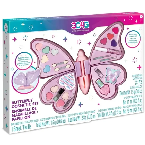 საბავშვო კოსმეტიკის ნაკრები Make It Real 10058MR 3C4G, Butterfly  - Primestore.ge