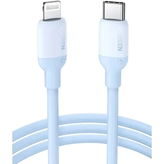 USB Cable UGREEN US387 (20313), MFi, USB-C To Lightning, 1m, Navy blue