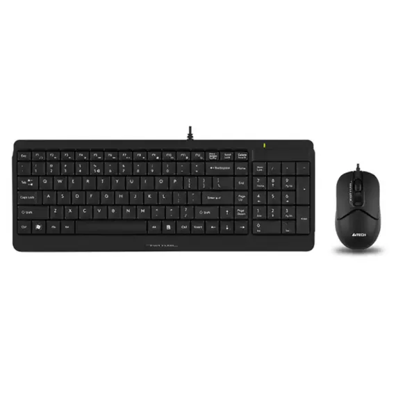 კლავიატურა და მაუსი A4Tech Fstyler F1512 2-Section Desktop Set Black  - Primestore.ge