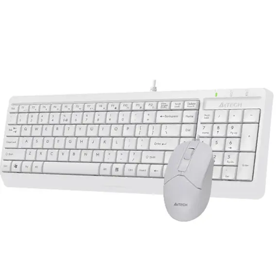 კლავიატურა და მაუსი A4Tech Fstyler F1512 2-Section Desktop Set White , 3 image - Primestore.ge