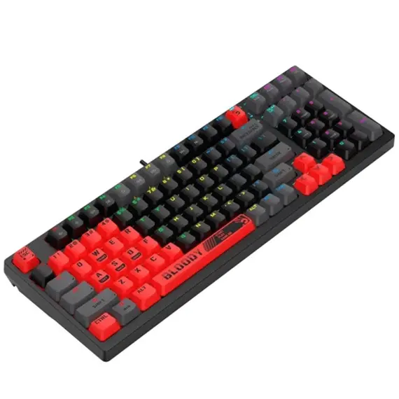 კლავიატურა A4tech Bloody S98 RGB Mechanical Gaming Keyboard Red Switch US Layout Sports Red , 3 image - Primestore.ge