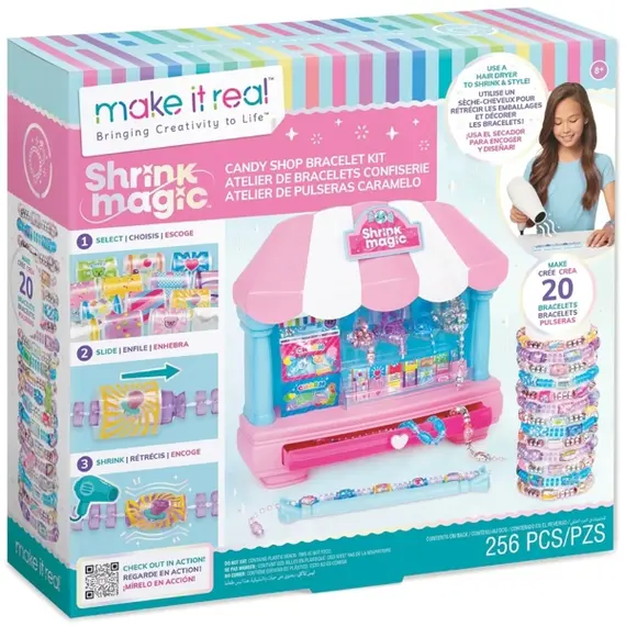 სამაჯურების ასაწყობი ნაკრები Make It Real 1758MR, Shrink Magic Candy Shop  - Primestore.ge