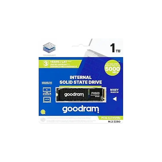 მყარი დისკი SSD GOODRAM PX600 1000GB PCIe 4x4 M.2 2280 , 2 image - Primestore.ge