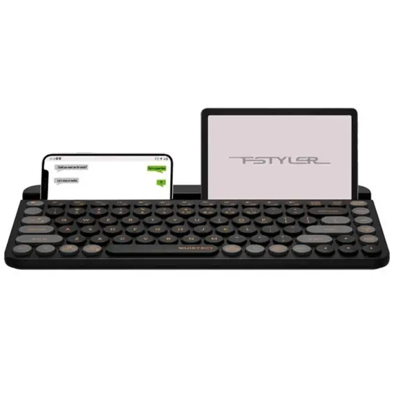 კლავიატურა A4Tech Fstyler FBK30 Bluetooth & 2.4G Wireless Keyboard Blackcurrant , 3 image - Primestore.ge