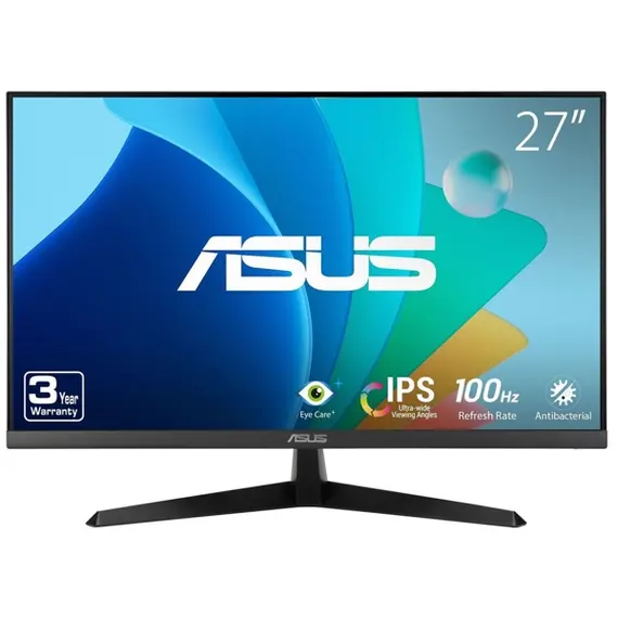 Monitor Asus 90LM06D3-B01170 VY279HF, 27", Monitor, FHD, IPS, HDMI, Audio, Black