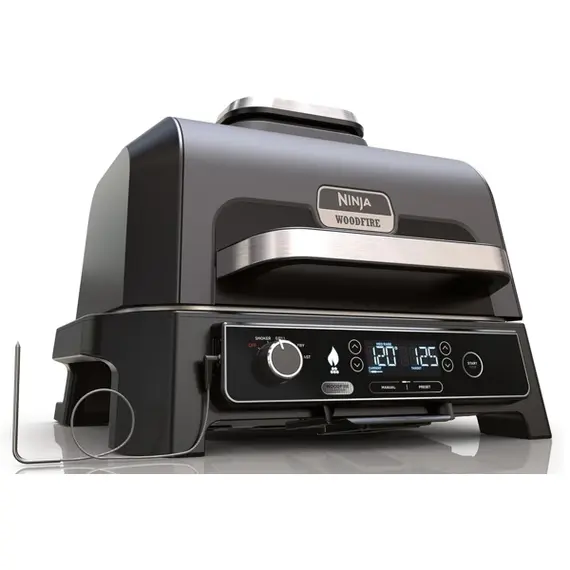 Ninja OG850EU Woodfire Pro XL, 1700W, Outdoor Grill, Black/Silver