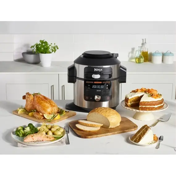 მულტსახარში Ninja OL650EU, 1760W, 7.5L, Multifunction Cooker, Silver/Black , 5 image - Primestore.ge