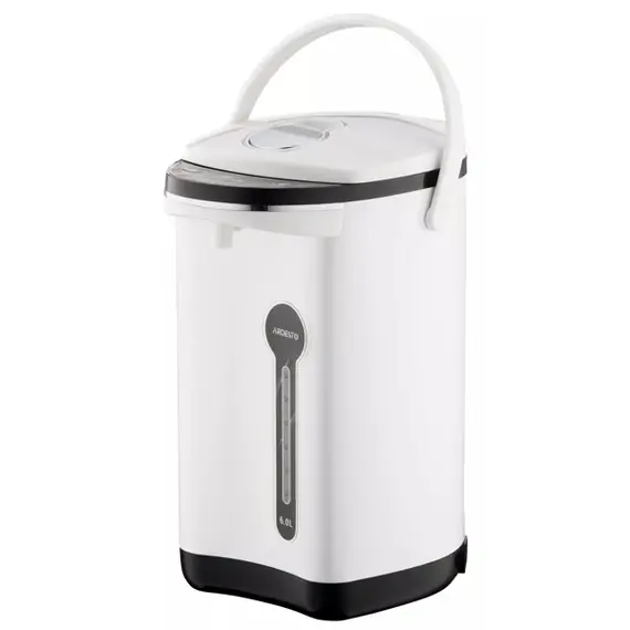 თერმო ჩაიდანი Ardesto TP-6WB, 750W, 6l, plastic, Thermopot, Gray/Black , 2 image - Primestore.ge