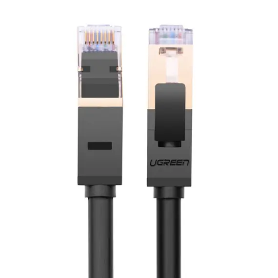 ქსელის კაბელი UGREEN NW107 (11269) Cat7 Patch Cord STP Ethernet Lan Cable 2m (Black) , 2 image - Primestore.ge