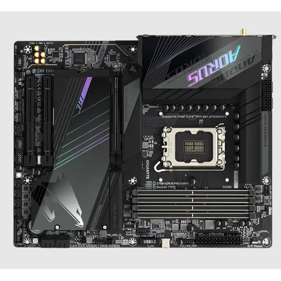 დედა დაფა GIGABYTE Z790 A PRO X WIFI7 s1700 Z790 4xDDR5 M.2 Wi-Fi ATX , 4 image - Primestore.ge