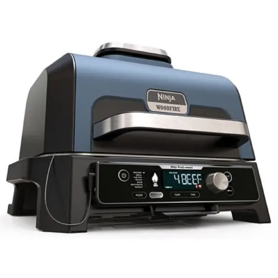 გრილი Ninja OG901EU Woodfire Pro Connect XL, 1700W, Outdoor Grill, Black/Blue , 2 image - Primestore.ge