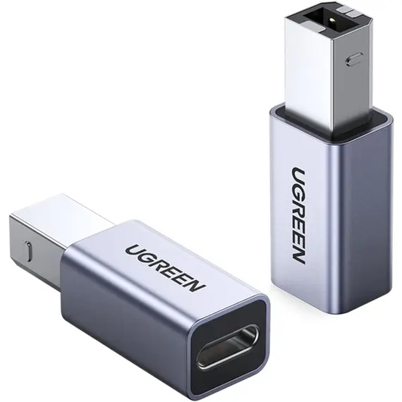 USB ადაპტერი UGREEN US382 (20120), USB-B To USB-C, Adapter, Grey , 2 image - Primestore.ge