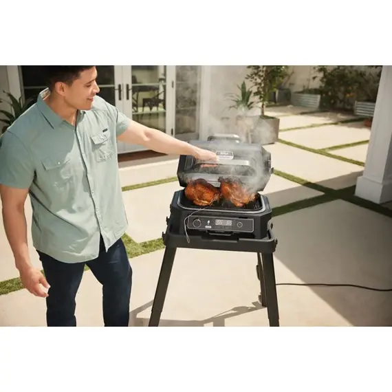 Ninja OG850EU Woodfire Pro XL, 1700W, Outdoor Grill, Black/Silver, 5 image