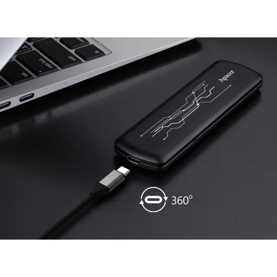 გარე მყარი დისკი USB 3.2 Gen 2 Portable SSD AS722 1TB AP1TBAS722B-1 , 3 image - Primestore.ge