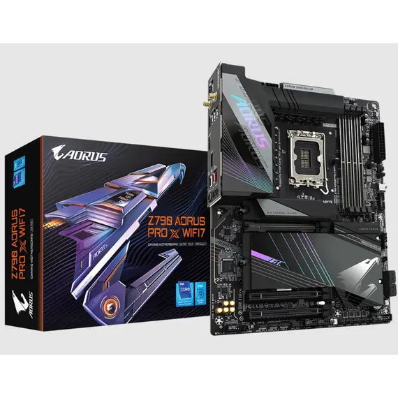 დედა დაფა GIGABYTE Z790 A PRO X WIFI7 s1700 Z790 4xDDR5 M.2 Wi-Fi ATX  - Primestore.ge