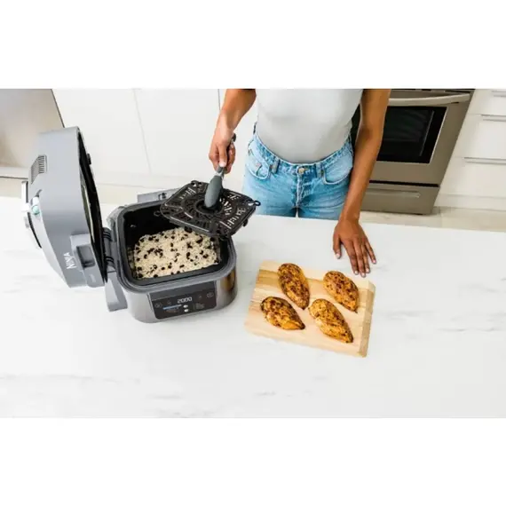 მულტსახარში Ninja ON400EU, 1760W, 5.7L, Multifunction Cooker, Grey , 5 image - Primestore.ge