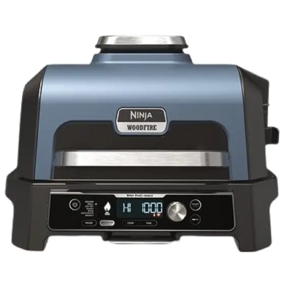 გრილი Ninja OG901EU Woodfire Pro Connect XL, 1700W, Outdoor Grill, Black/Blue  - Primestore.ge