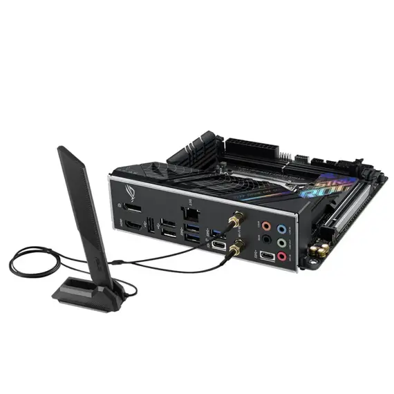 დედა დაფა ASUS ROG STRIX B760-I GAMING WIFI s1700 B760 2xDDR5 M.2 HDMI DP Wi-Fi BT mITX , 3 image - Primestore.ge