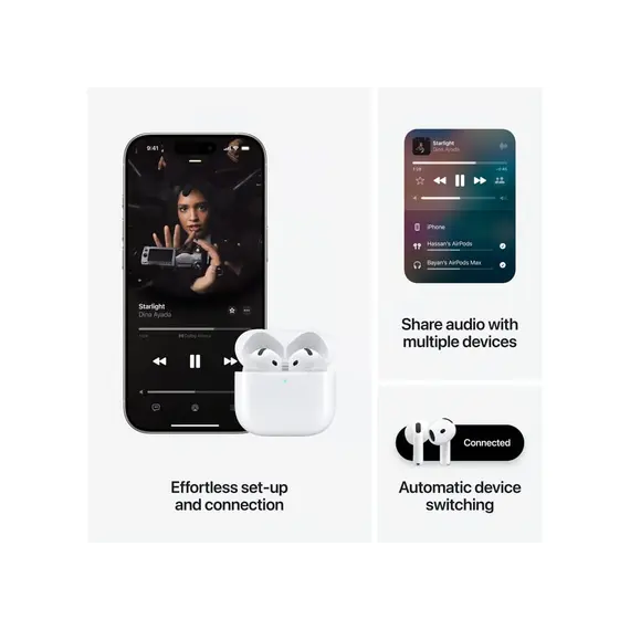 ყურსასმენი Apple AirPods 4 With A.N.C. (MXP93ZE/A) , 4 image - Primestore.ge