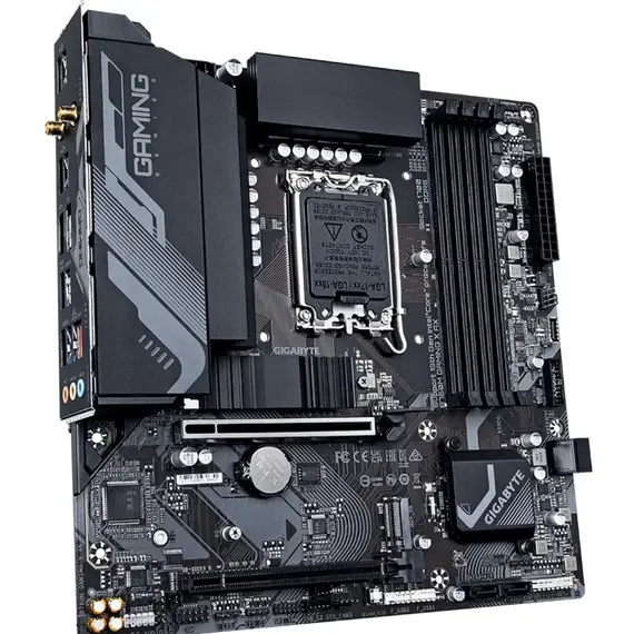დედა დაფა GIGABYTE B760M GAMING X AX s1700 B760 4xDDR5 M.2 HDMI DP Wi-Fi BT mATX , 3 image - Primestore.ge