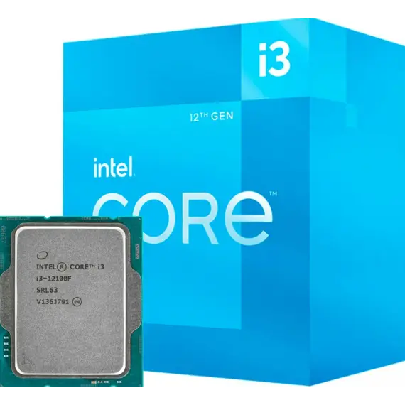 პროცესორი CPU Intel Core i3-12100F 4C/8T 3.30 GHz 12MB LGA1700 58W w/o graphics TRAY  - Primestore.ge
