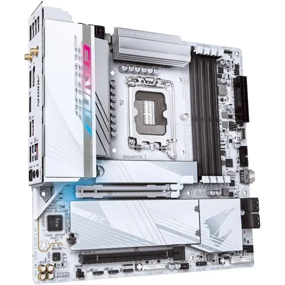 დედა დაფა GIGABYTE B760M A ELITE X AX s1700 B760 4xDDR5 M.2 Wi-Fi HDMI DP mATX , 2 image - Primestore.ge