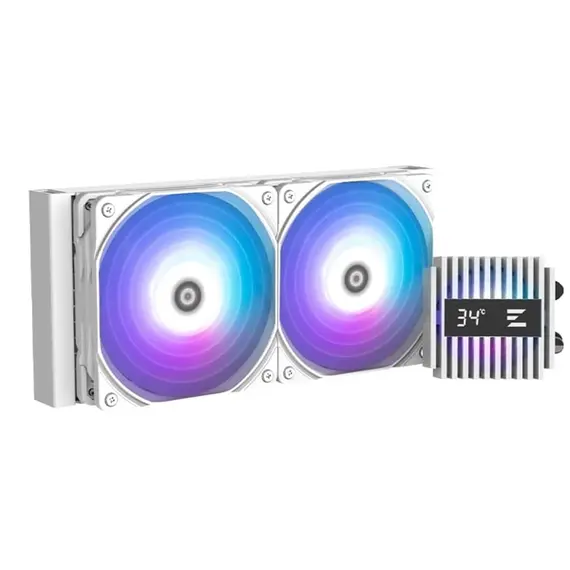 თხევადი გაგრილება Zalman ALPHA2A24WHITE LCS Alpha 2 A24 ARGB, 120MM, 3000RPM, Liquid Cooling, White , 2 image - Primestore.ge