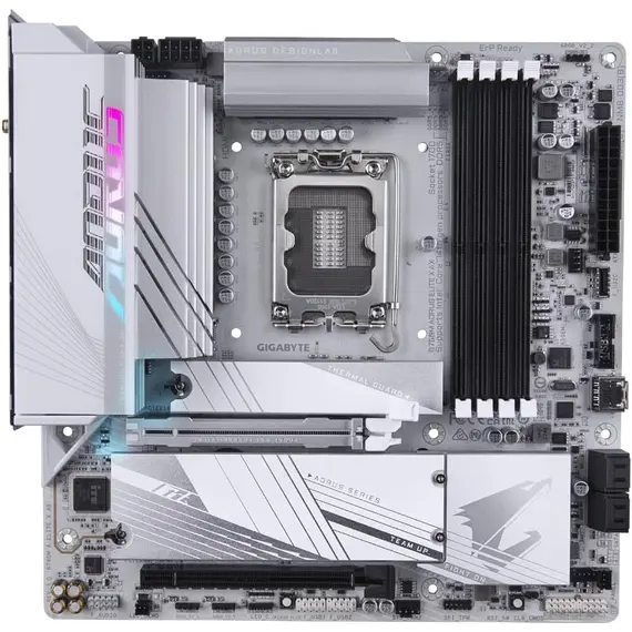 დედა დაფა GIGABYTE B760M A ELITE X AX s1700 B760 4xDDR5 M.2 Wi-Fi HDMI DP mATX , 3 image - Primestore.ge