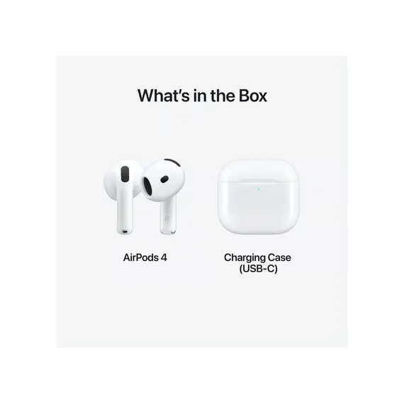 ყურსასმენი Apple AirPods 4 With A.N.C. (MXP93ZE/A) , 3 image - Primestore.ge